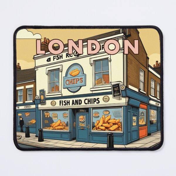 Item preview, London Fish 'n' Chips designed and sold by GhumGham.