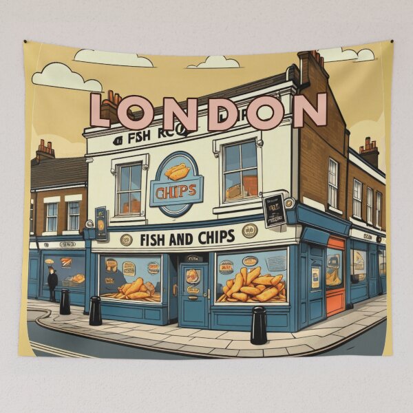 Item preview, London Fish 'n' Chips designed and sold by GhumGham.