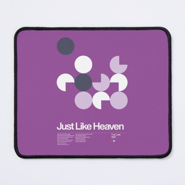Item preview, The Cure - Just Like Heaven - 1987, New Wave song Minimalistic Swiss Graphic Design Poster Print designed and sold by Sub88 Studio.