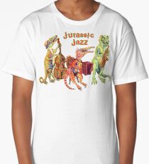 Jurassic Jazz - Dinosaur Trio Long T-Shirt