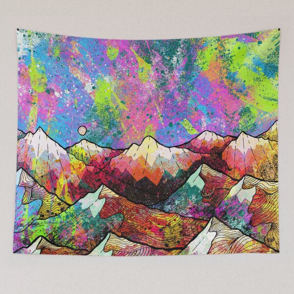 Item preview, Painted peaks designed and sold by Swadeillustrations.
