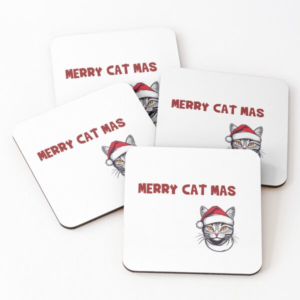Item preview, Merry Cat Mas, santa, funny, gifts, red, merry, you, boy, girl,  designed and sold by Ewelina  Niemiec.