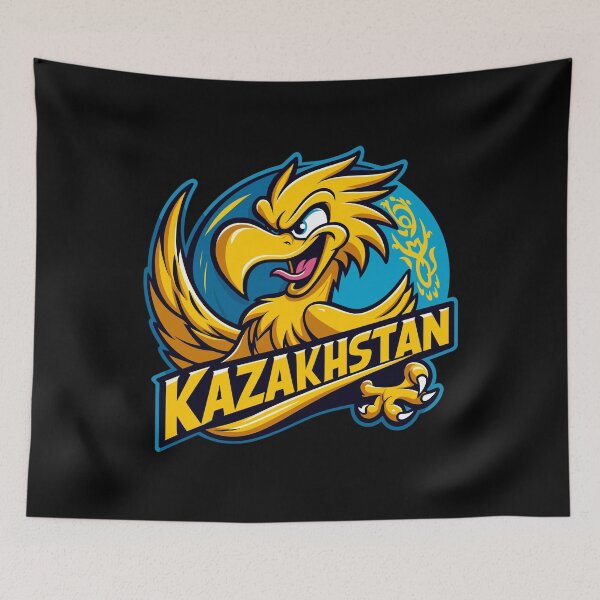Item preview, Kazakhstan Eagle Coat of Arms Cartoon Flag Gift designed and sold by Pineapple-Tree.