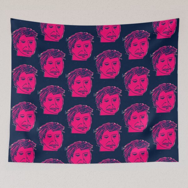 Item preview, Juliette Making A Salade - Navy Pink designed and sold by GeorginaxFraser.