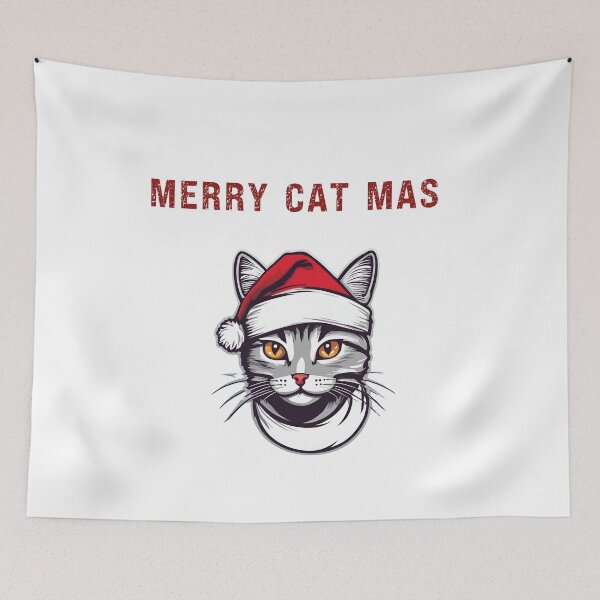 Item preview, Santa Hat Kitty, funny, gifts, red, cat, cute, girl, boy, you,  designed and sold by Ewelina  Niemiec.