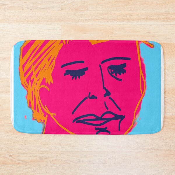 Item preview, Juliette Making A Salade - Blue Pink Orange designed and sold by GeorginaxFraser.