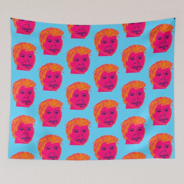 Item preview, Juliette Making A Salade - Blue Pink Orange designed and sold by GeorginaxFraser.