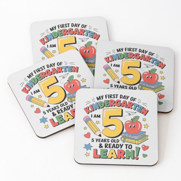 Item preview, My First Day of Kindergarten 5-Year-Old Design designed and sold by love3617.