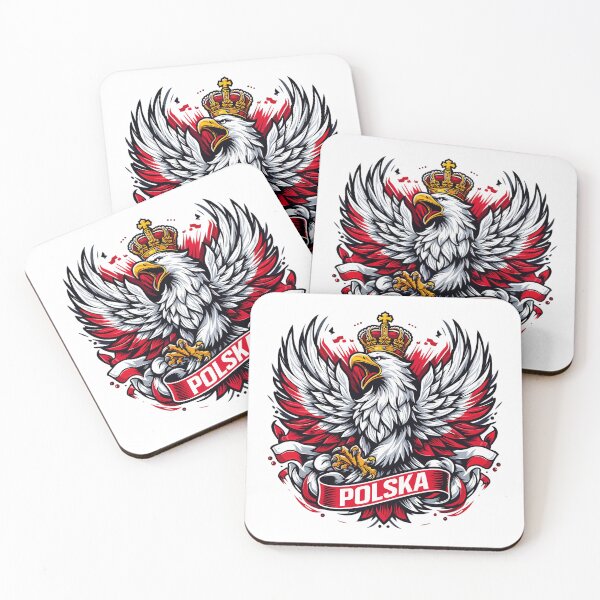 Item preview, Poland Polska Eagle Emblem Flag Banner Gift designed and sold by Pineapple-Tree.