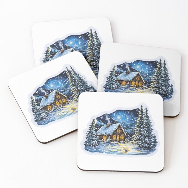 Item preview, Winter House Sticker designed and sold by NicolasGlowArt.