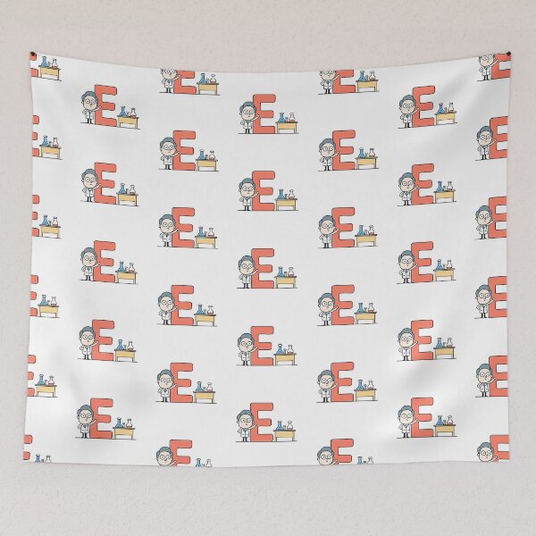 Item preview, Doodle Illustration of Letter E for experiment designed and sold by rasagamastore.
