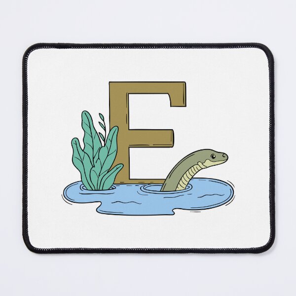 Item preview, Doodle Illustration of Letter E for eel designed and sold by rasagamastore.