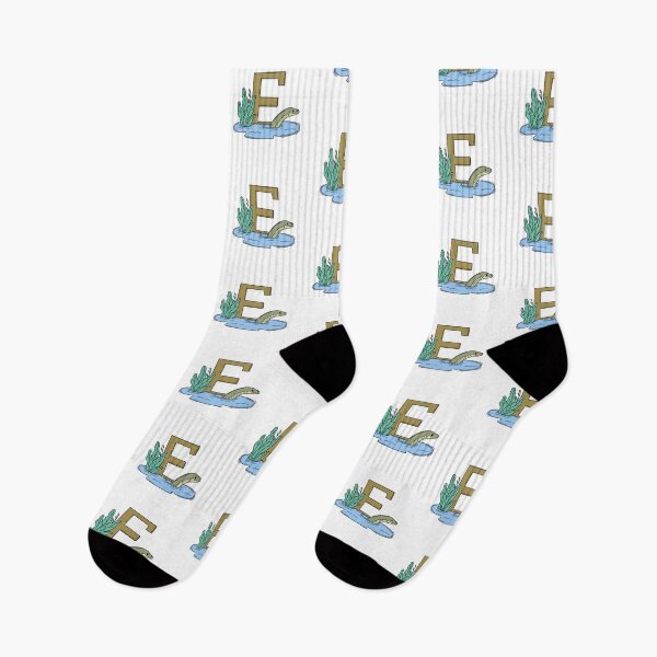 Item preview, Doodle Illustration of Letter E for eel designed and sold by rasagamastore.