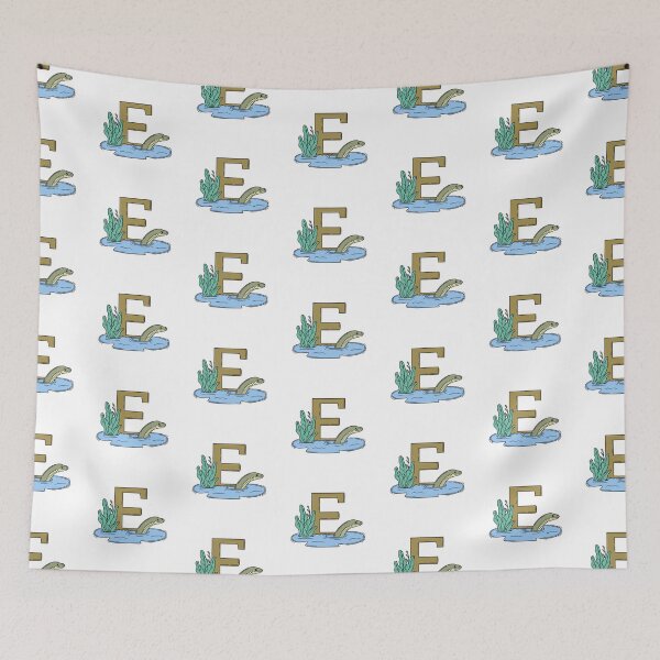 Item preview, Doodle Illustration of Letter E for eel designed and sold by rasagamastore.