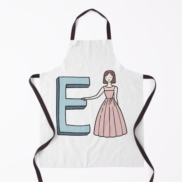 Item preview, Doodle Illustration of Letter E for elegant dress designed and sold by rasagamastore.