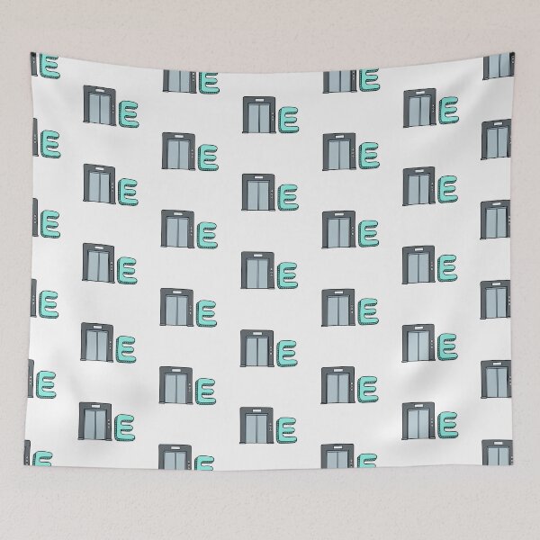 Item preview, Doodle Illustration of Letter E for elevator designed and sold by rasagamastore.
