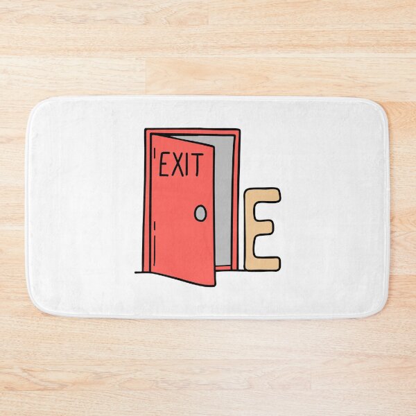 Item preview, Doodle Illustration of Letter E for exit door designed and sold by rasagamastore.