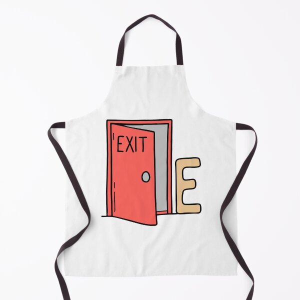 Item preview, Doodle Illustration of Letter E for exit door designed and sold by rasagamastore.