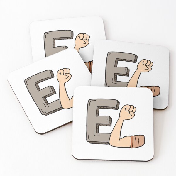 Item preview, Doodle Illustration of Letter E for elbow hand designed and sold by rasagamastore.