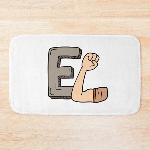 Item preview, Doodle Illustration of Letter E for elbow hand designed and sold by rasagamastore.