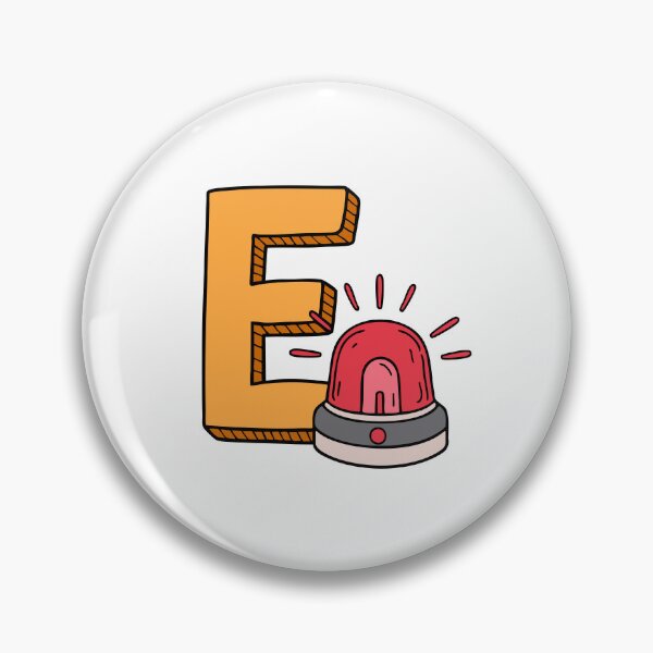 Item preview, Doodle Illustration of Letter E for emergency designed and sold by rasagamastore.