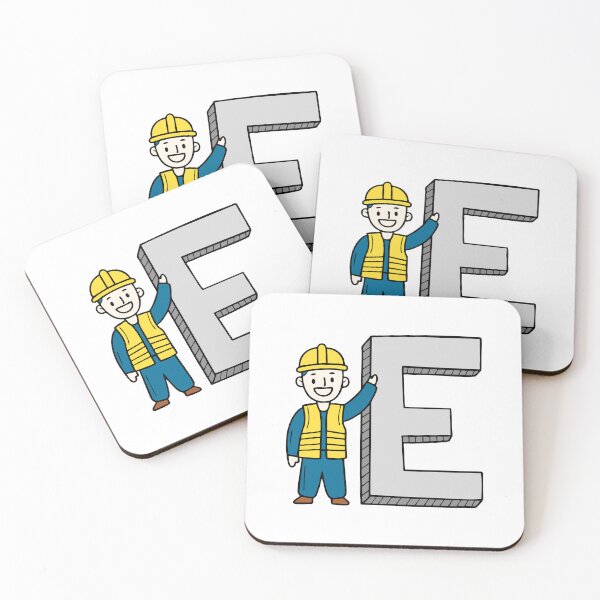 Item preview, Doodle Illustration of Letter E for engineer designed and sold by rasagamastore.
