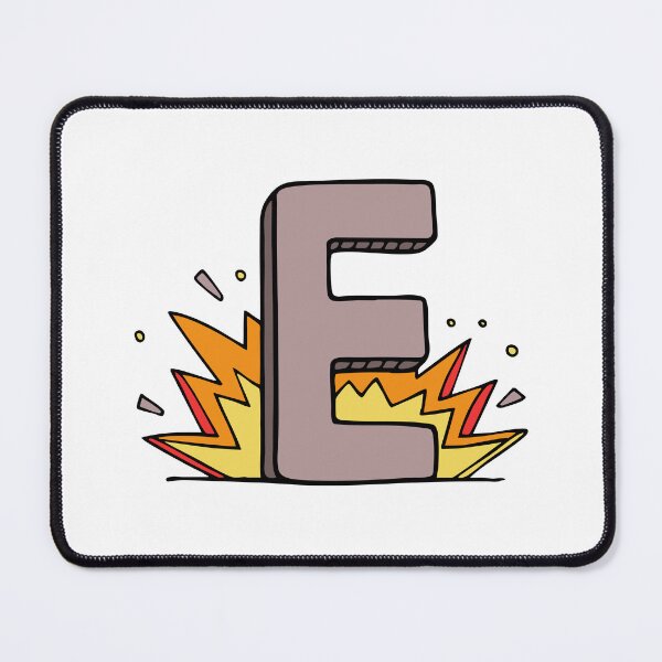 Item preview, Doodle Illustration of Letter E for explosion designed and sold by rasagamastore.