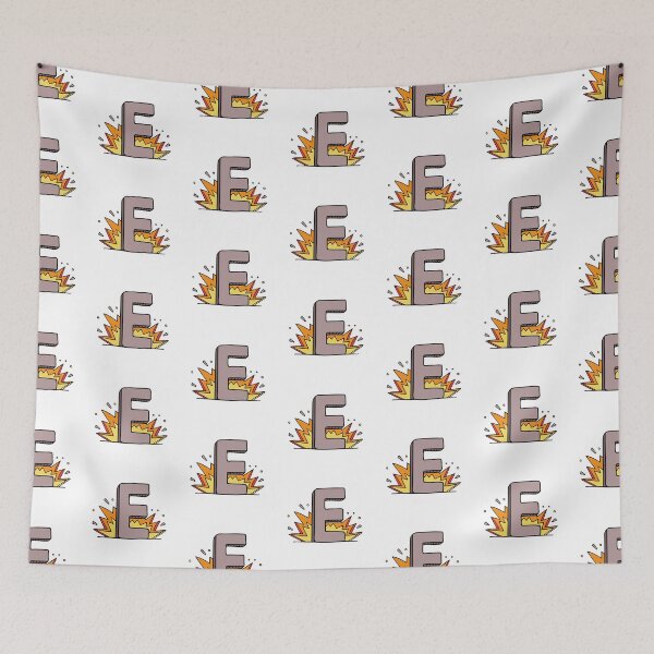 Item preview, Doodle Illustration of Letter E for explosion designed and sold by rasagamastore.