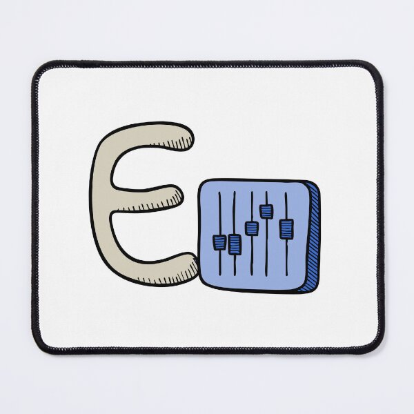 Item preview, Doodle Illustration of Letter E for equalizer designed and sold by rasagamastore.