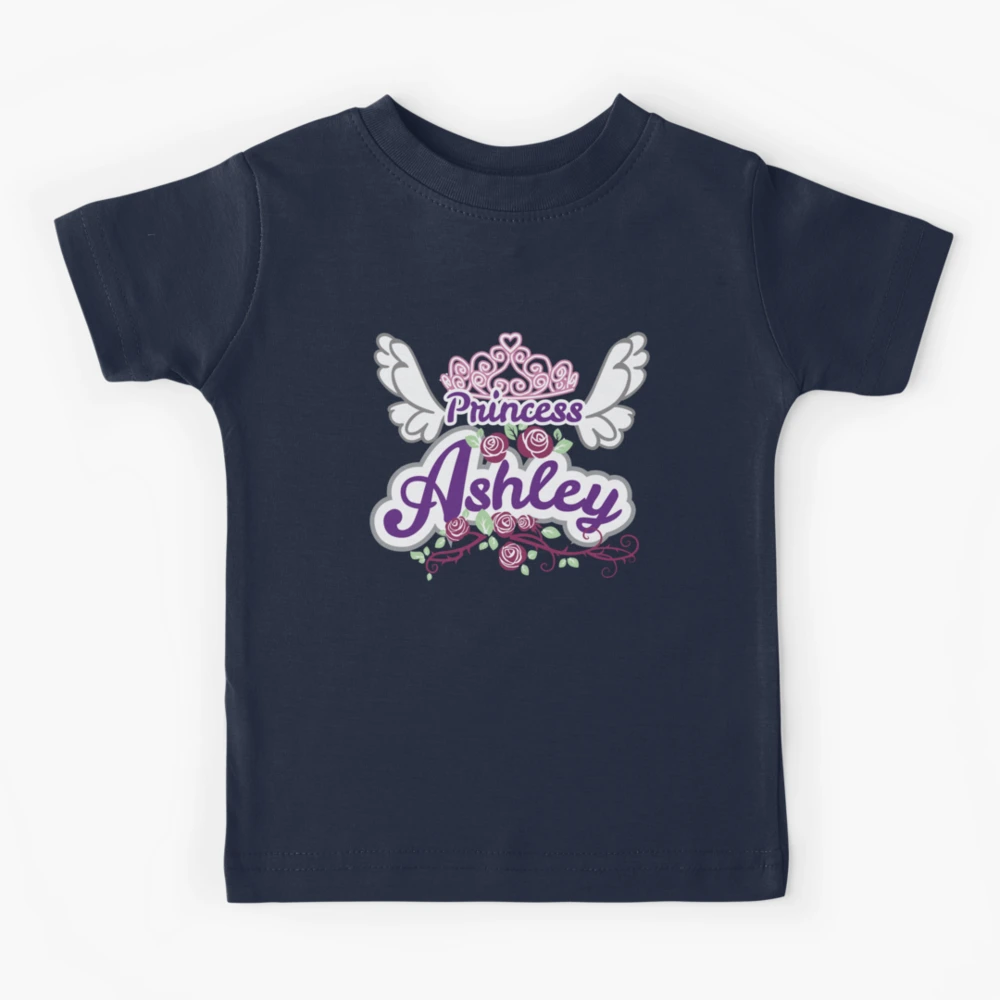 Personalized Name Rectangle Girls Princess T-Shirt