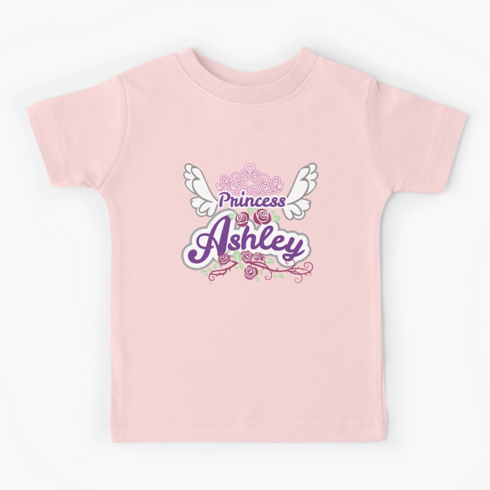 Personalized Name Rectangle Girls Princess T-Shirt