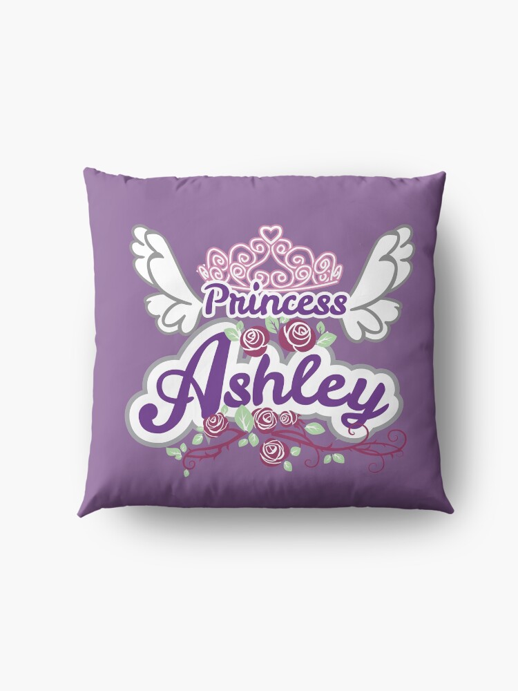 Alternate view of Princess Ashley - Personalized Name Gifts - Princess Birthday Gift for Ashley Floor Pillow
