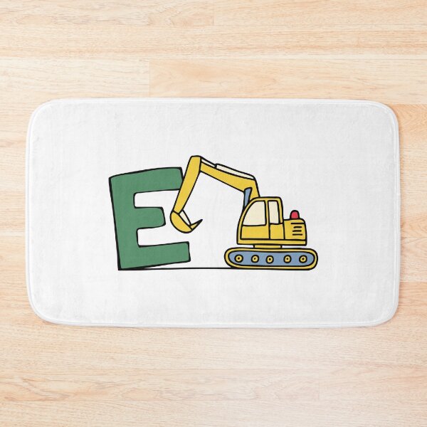 Item preview, Doodle Illustration of Letter E for excavator designed and sold by rasagamastore.
