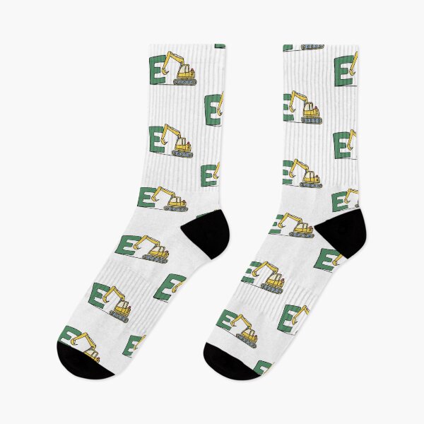 Item preview, Doodle Illustration of Letter E for excavator designed and sold by rasagamastore.