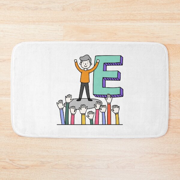 Item preview, Doodle Illustration of Letter E for euphoria designed and sold by rasagamastore.
