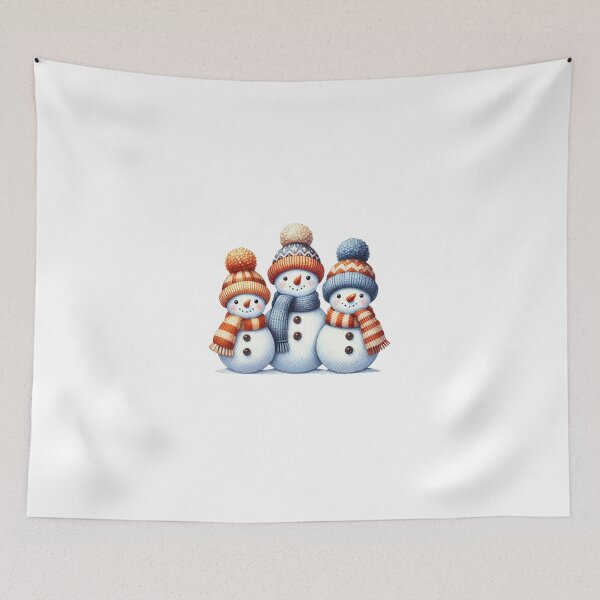 Item preview, Three Snowmen Christmas Watercolor Design designed and sold by Bankza.