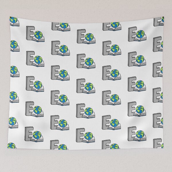 Item preview, Doodle Illustration of Letter E for encyclopedia designed and sold by rasagamastore.