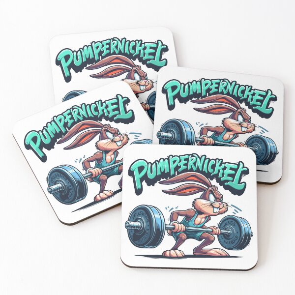 Item preview, Pumpernickel Rabbit Fitness Bunny Funny Gym Gift designed and sold by Pineapple-Tree.