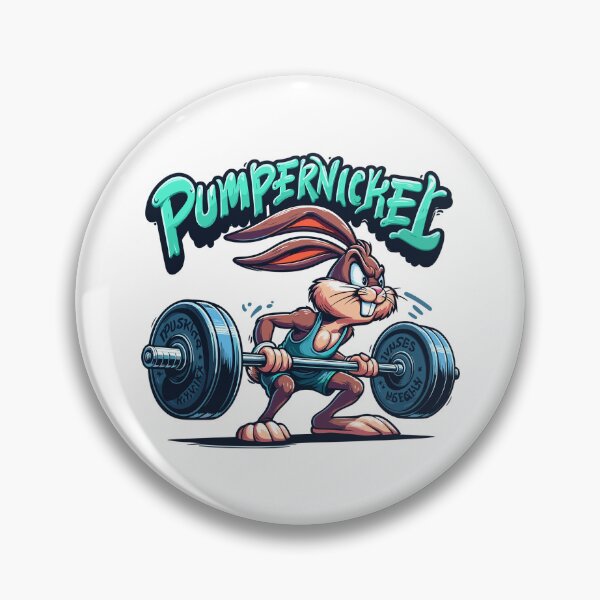 Item preview, Pumpernickel Rabbit Fitness Bunny Funny Gym Gift designed and sold by Pineapple-Tree.