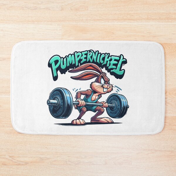 Item preview, Pumpernickel Rabbit Fitness Bunny Funny Gym Gift designed and sold by Pineapple-Tree.
