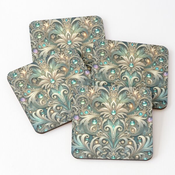 Item preview, Jewel Encrusted Floral Motif with Elegant Patterns designed and sold by TeslaSt0re.