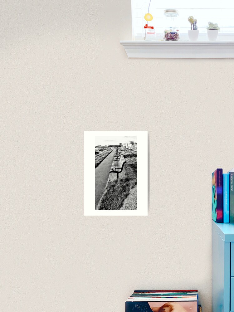 Thumbnail 2 of 3, Art Print, Benches in a Row Photography En Plain Air by Elderescence TV designed and sold by taletellerclub.
