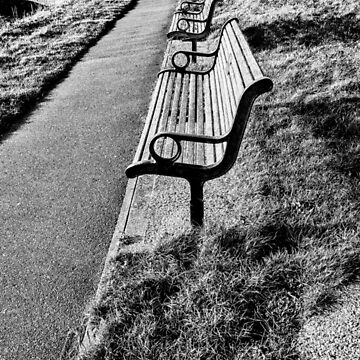 Artwork thumbnail, Benches in a Row Photography En Plain Air by Elderescence TV by Blink Friction Imaging