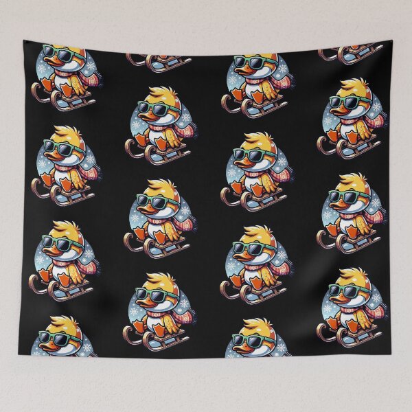 Item preview, Duck Christmas with Sleigh designed and sold by FunnyDsgn.