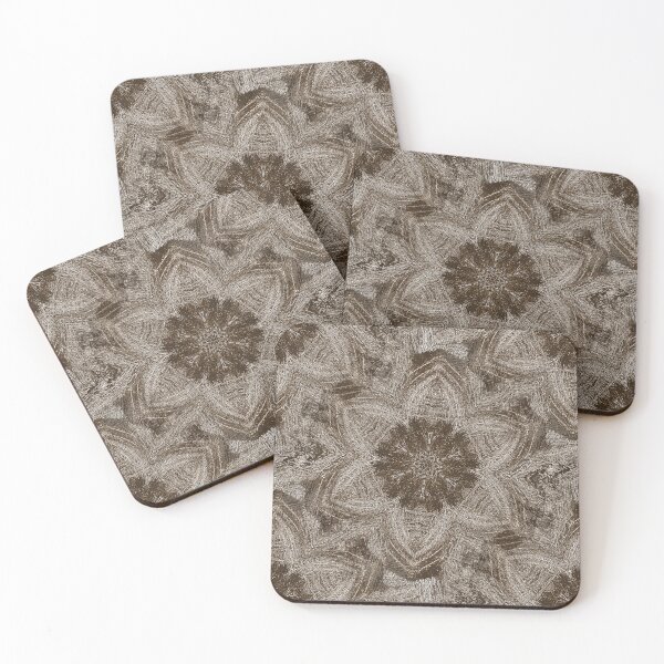 Item preview, Abstract Rustic Decorative Floral Pattern in Brown designed and sold by Artistestella.