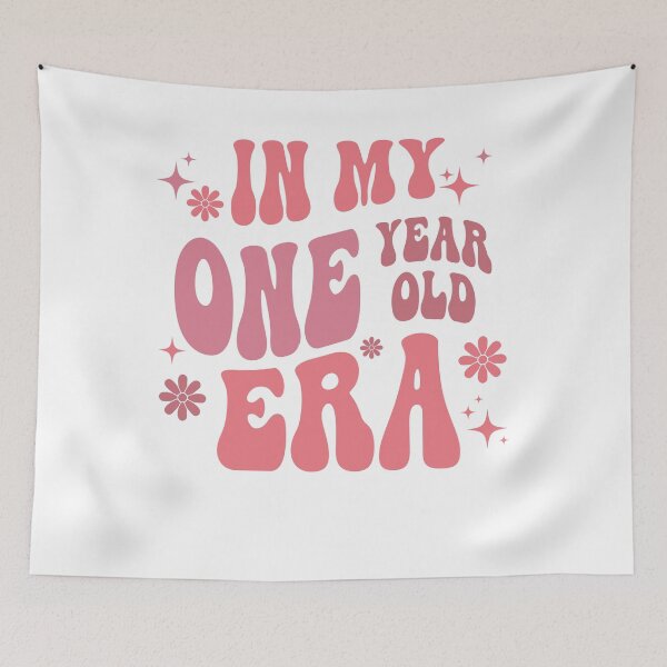 Item preview, Retro "In My One Year Old Era" Typography designed and sold by nor-my.