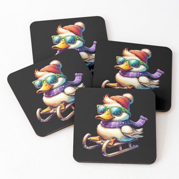Item preview, Duck Christmas with Sleigh designed and sold by FunnyDsgn.