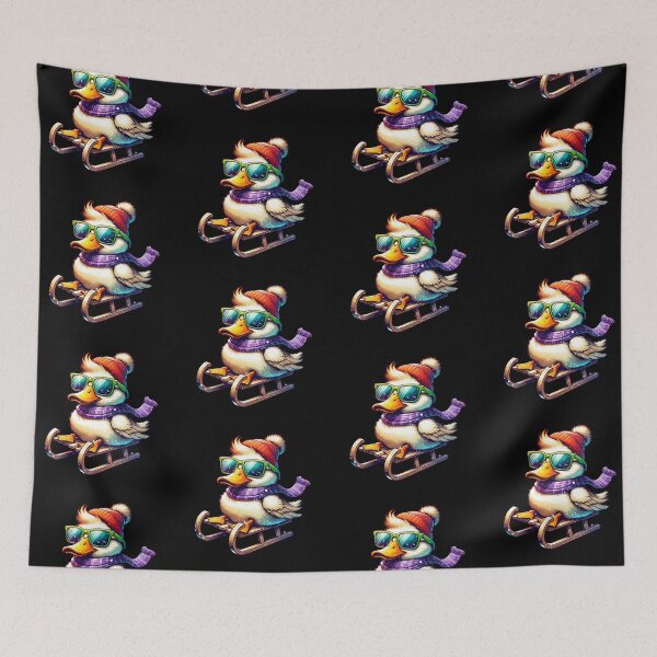 Item preview, Duck Christmas with Sleigh designed and sold by FunnyDsgn.