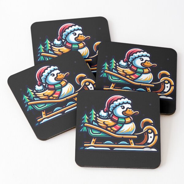 Item preview, Duck Christmas with Sleigh designed and sold by FunnyDsgn.