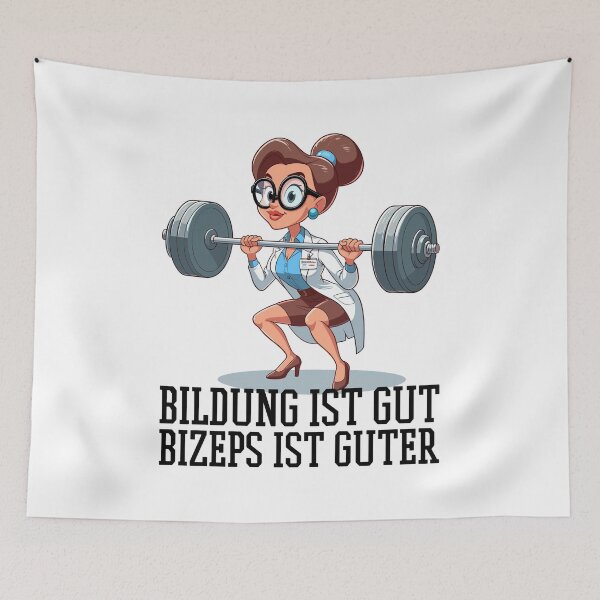 Item preview, Education Biceps Funny Gym Bodybuilding Woman Gift designed and sold by Pineapple-Tree.